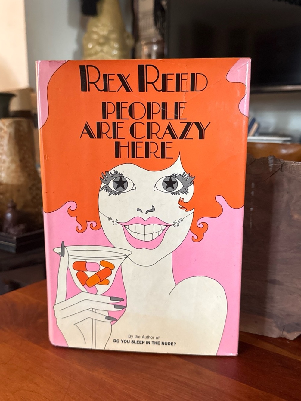 People Are Crazy Here - Pink & Orange Decorative Book Cover